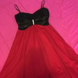 Black and Red Dress